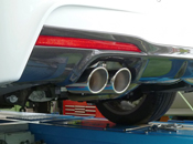 BMW F30 320d マフラー取り付け後(拡大)